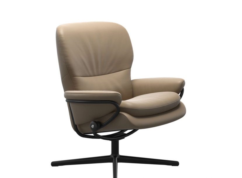Кресло-реклайнер с пуфом STRESSLESS Rome Cross Low Back