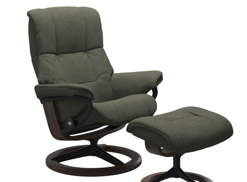 Кресло-реклайнер с пуфом Stressless Mayfair(M) Signature