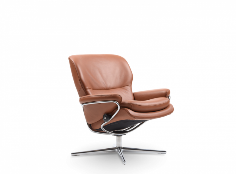 Кресло-реклайнер с пуфом STRESSLESS Rome Cross Low Back