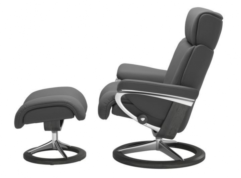 Кресло-реклайнер с пуфом  Stressless MAGIC (M) Signature