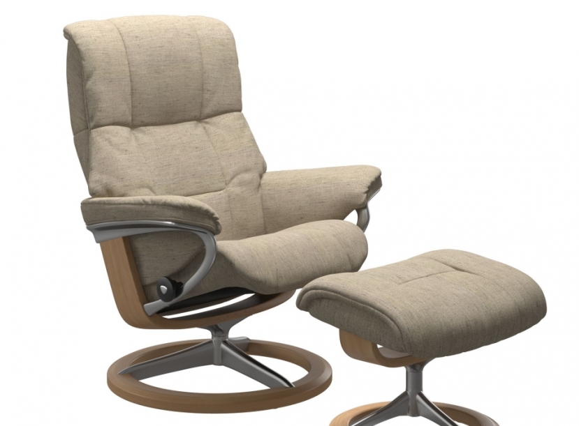 Кресло-реклайнер с пуфом  Stressless Mayfair SIGNATIRE