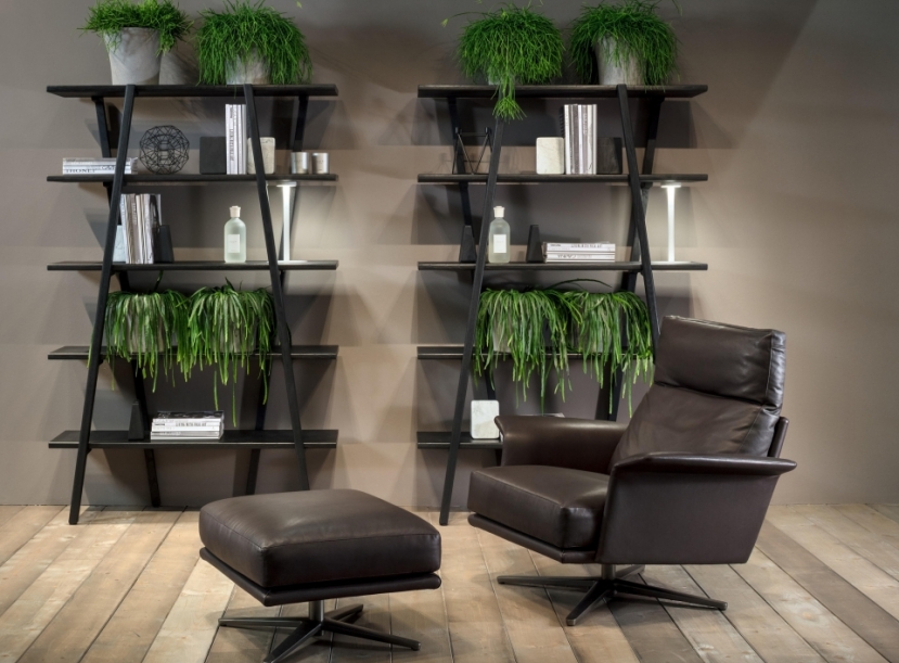 Кресло с пуфом VERZELLONI NILSON LOUNGE