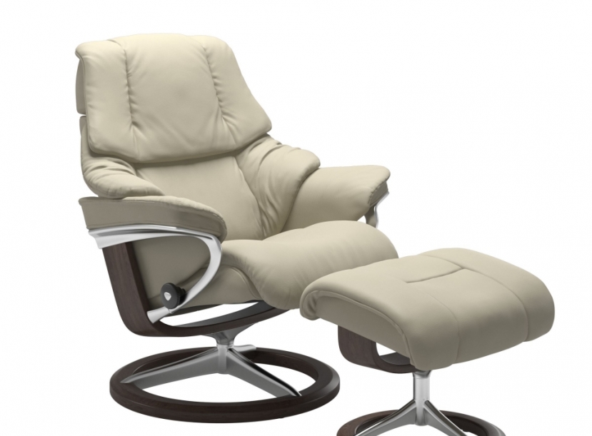 Кресло-реклайнер с пуфом STRESSLESS RENO