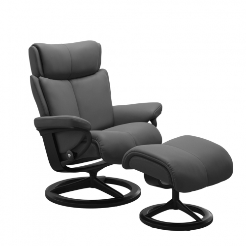Кресло-реклайнер с пуфом  Stressless MAGIC (M) Signature