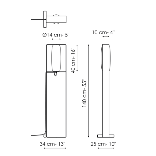 Торшер BONALDO Bio S