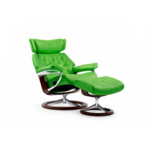 Кресло-реклайнер с пуфом Stressless Skyline(M) Signature