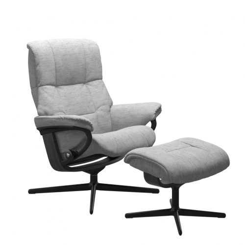 Кресло-реклайнер  с пуфом  Stressless Mayfair(M) Сross